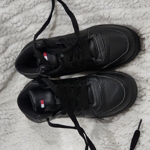Tommy Hilfiger Black high top sneakers youth size 3